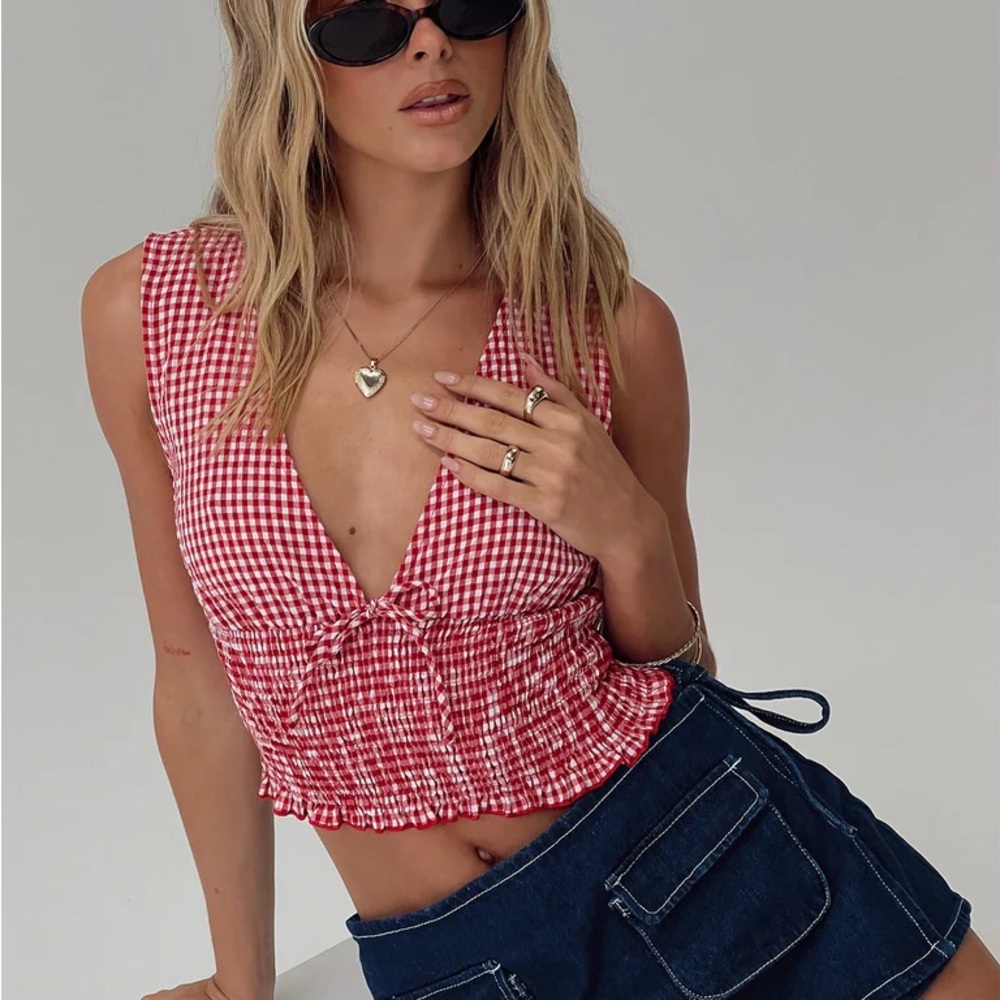 New - Princess polly Gingham tank